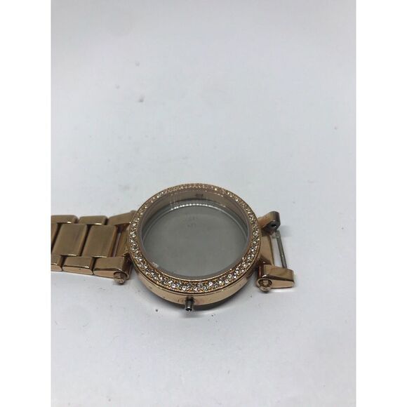 Michael Kors Watch Bracelet Links Case Parts Partial Band 18/16mm Rose Gold T480 - Picture 2 of 5